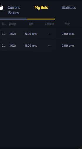 JetX My Bets tab showing two bets placed in the same round